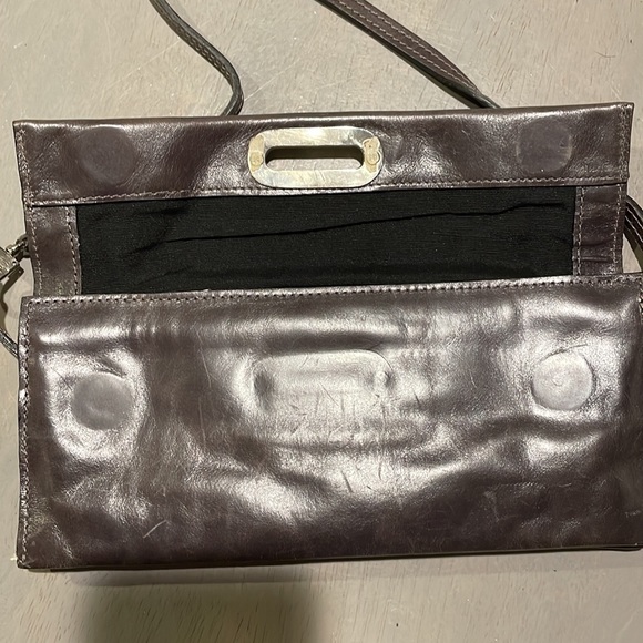 Prune Vintage Leather Wristlet / Small Purse / Clutch / Small Handbag - Picture 3 of 14